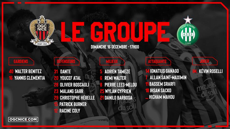 Nice - St Etienne Nice - St Etienne