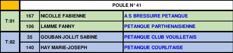 Doublette Mixte Doublette Mixte