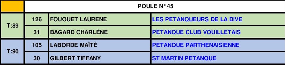 Doublette Mixte Doublette Mixte