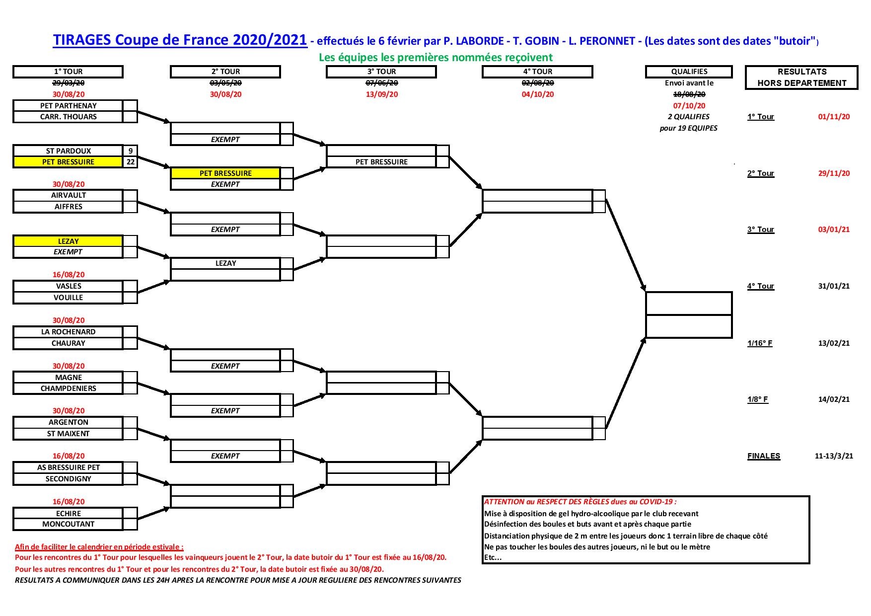 Calendrier actualisé Calendrier actualisé