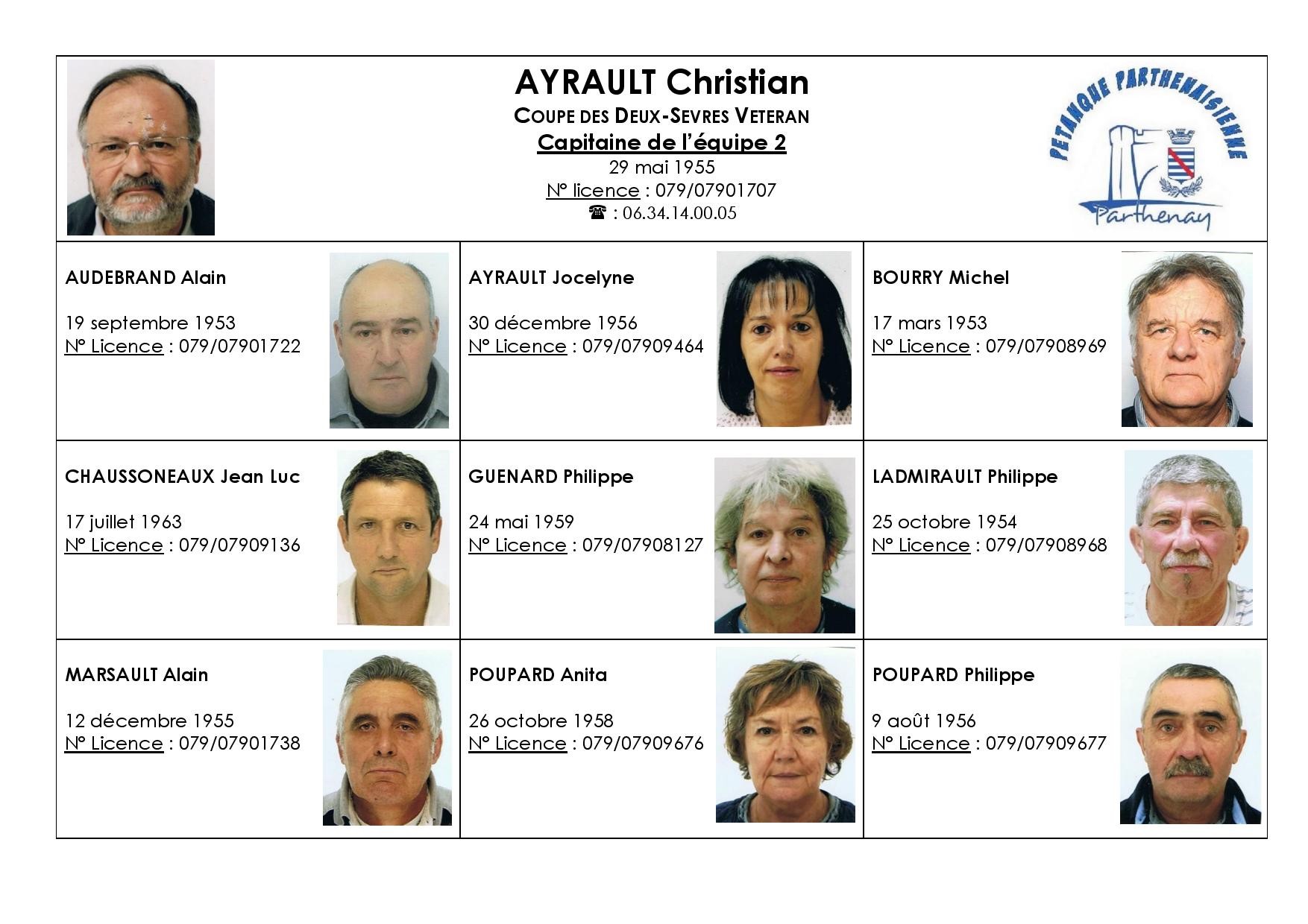 Equipe 2 Vétéran