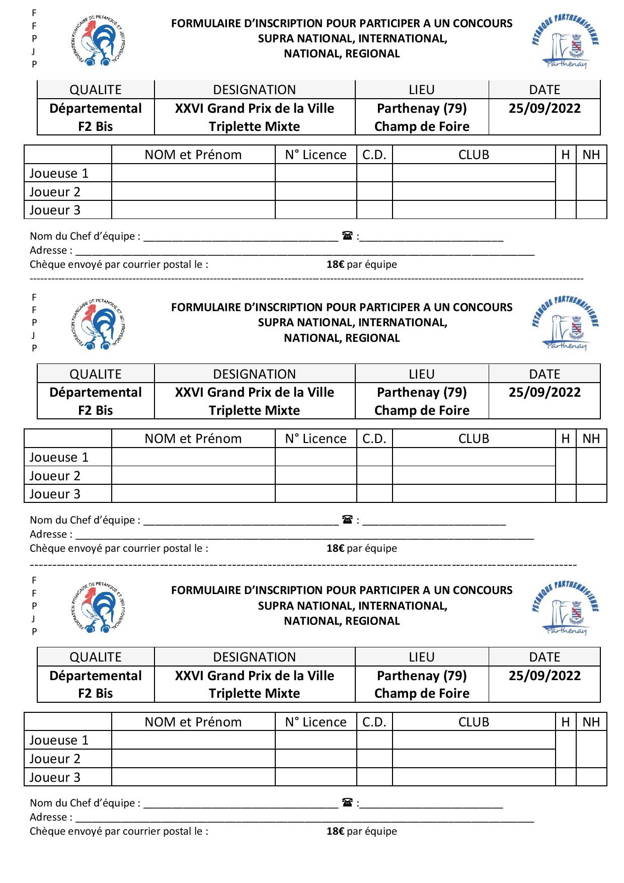 GP Mixte de la Ville de Parthenay GP Mixte de la Ville de Parthenay