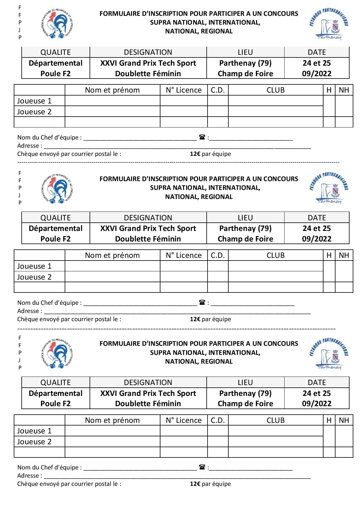 GP Féminin de Parthenay GP Féminin de Parthenay