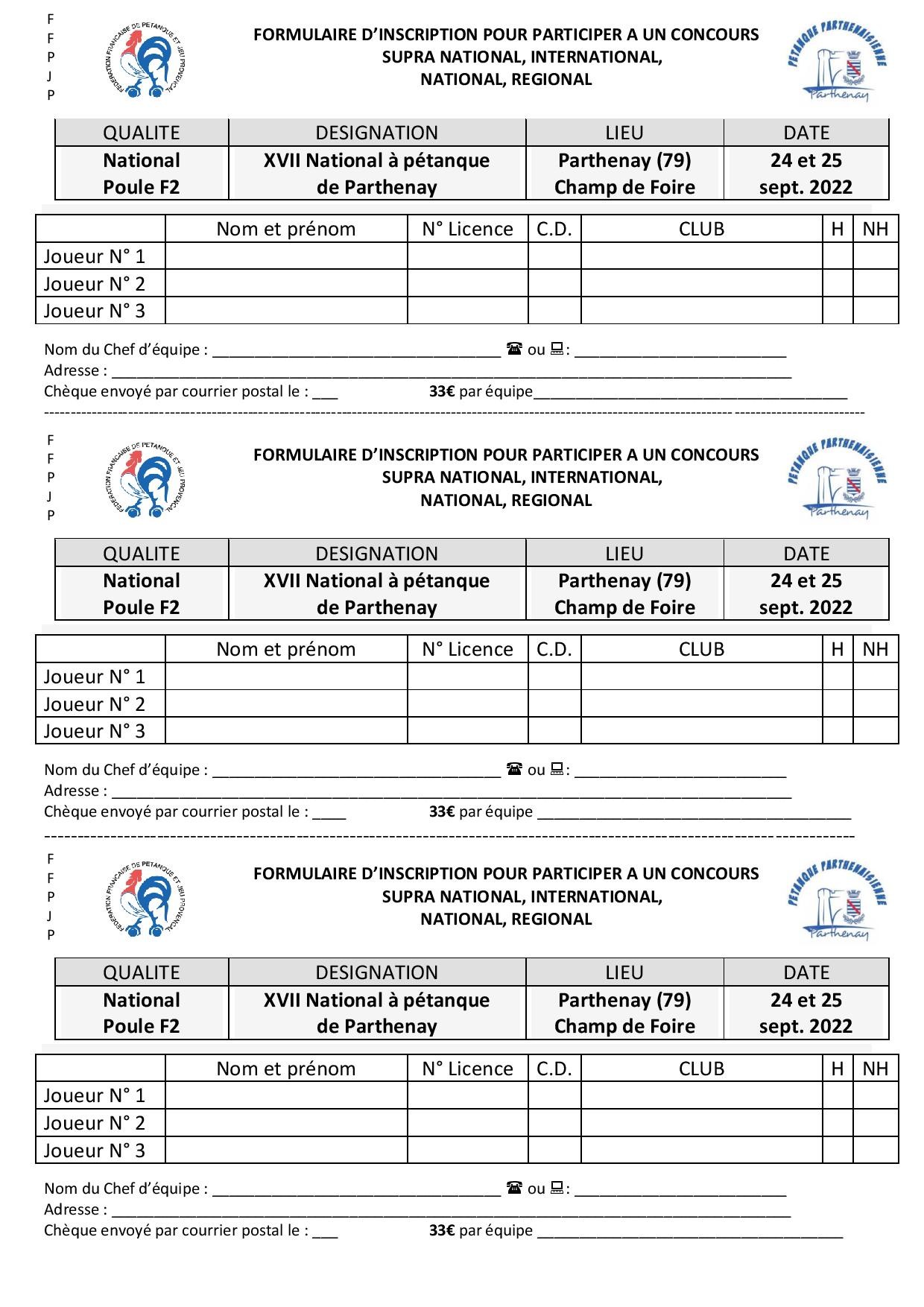 National de Parthenay