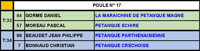 Triplette Vétéran Triplette Vétéran