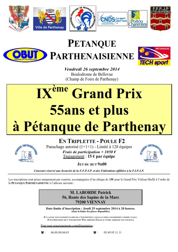 Grand Prix "55 ans et plus" de Parthenay