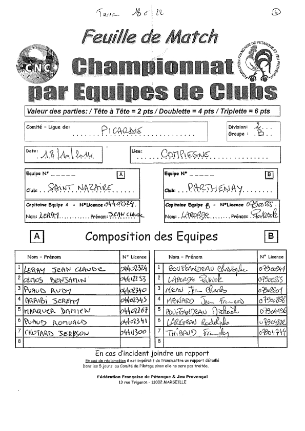 St Nazaire (44) - Parthenay (79) St Nazaire (44) - Parthenay (79)