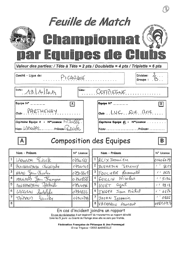 Parthenay (79) - Luc sur Mer (14) Parthenay (79) - Luc sur Mer (14)