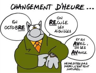 Changement d'heure