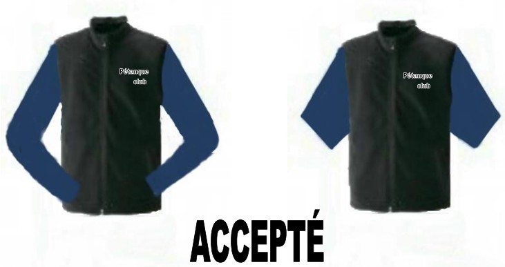 Règlementation : les tenues Règlementation : les tenues