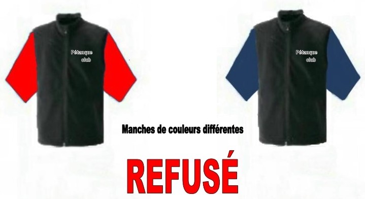 Règlementation : les tenues Règlementation : les tenues