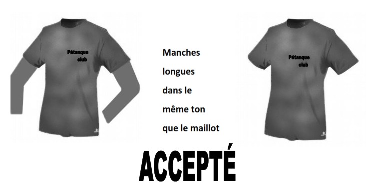 Règlementation : les tenues Règlementation : les tenues