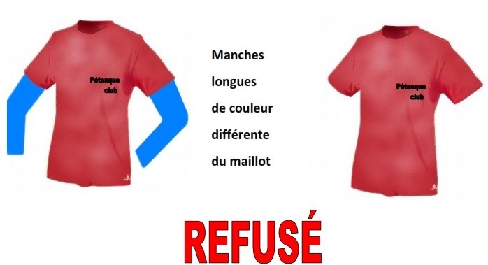 Règlementation : les tenues Règlementation : les tenues