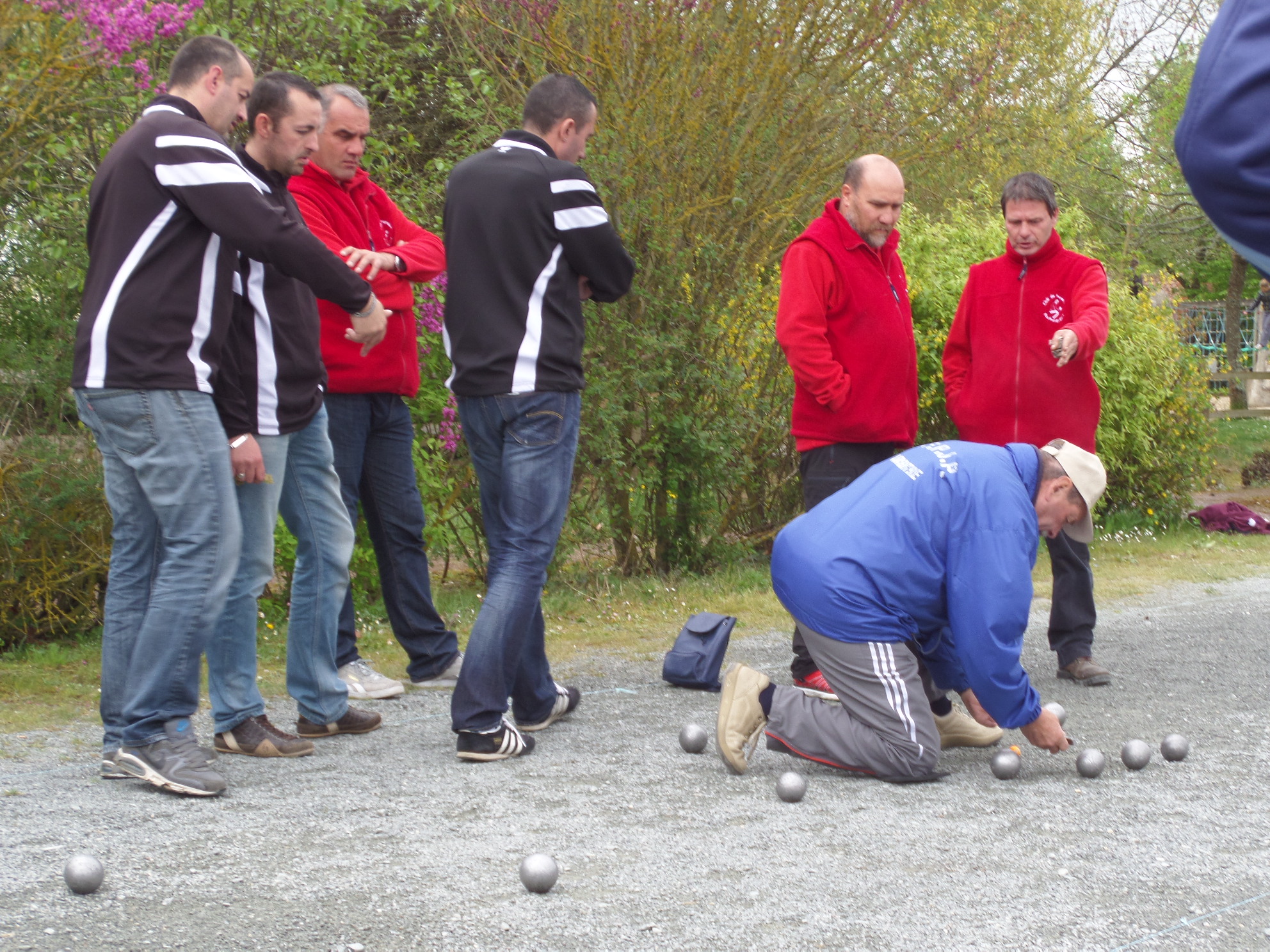 Charly Eddy, Hugues, Ludovic, Thierry et Bruno.