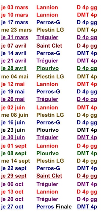 CALENDRIER 2016 AMICAUX du TRÉGOR CALENDRIER 2016 AMICAUX du TRÉGOR