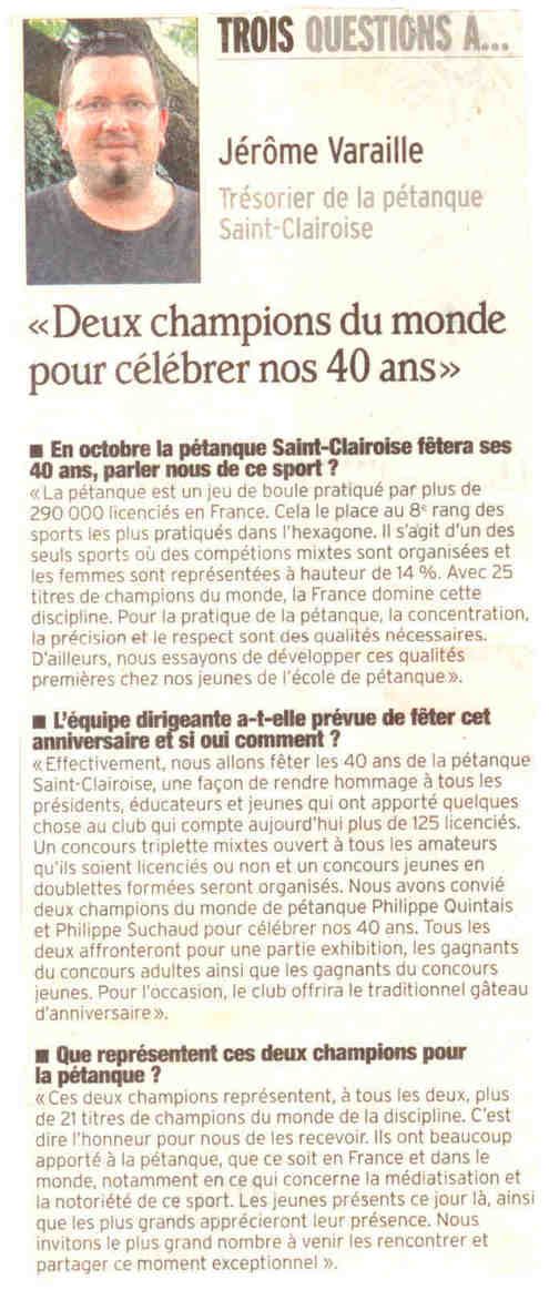 PARUTION DAUPHINE LIBERE PARUTION DAUPHINE LIBERE