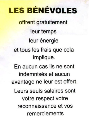 honneur aux bénévoles honneur aux bénévoles
