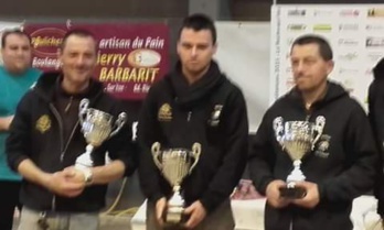 Secherre T. Nambot R. Maurin J finaliste du national de la Roche 2016 Secherre T. Nambot R. Maurin J finaliste du national de la Roche 2016