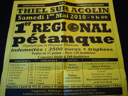 1ER REGIONAL DOUBLETTES DU 1ER MAI 1ER REGIONAL DOUBLETTES DU 1ER MAI