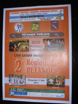 1er MAI  :  2eme REGIONAL A PETANQUE ( inscriptions du 1er mars au 30 avril)