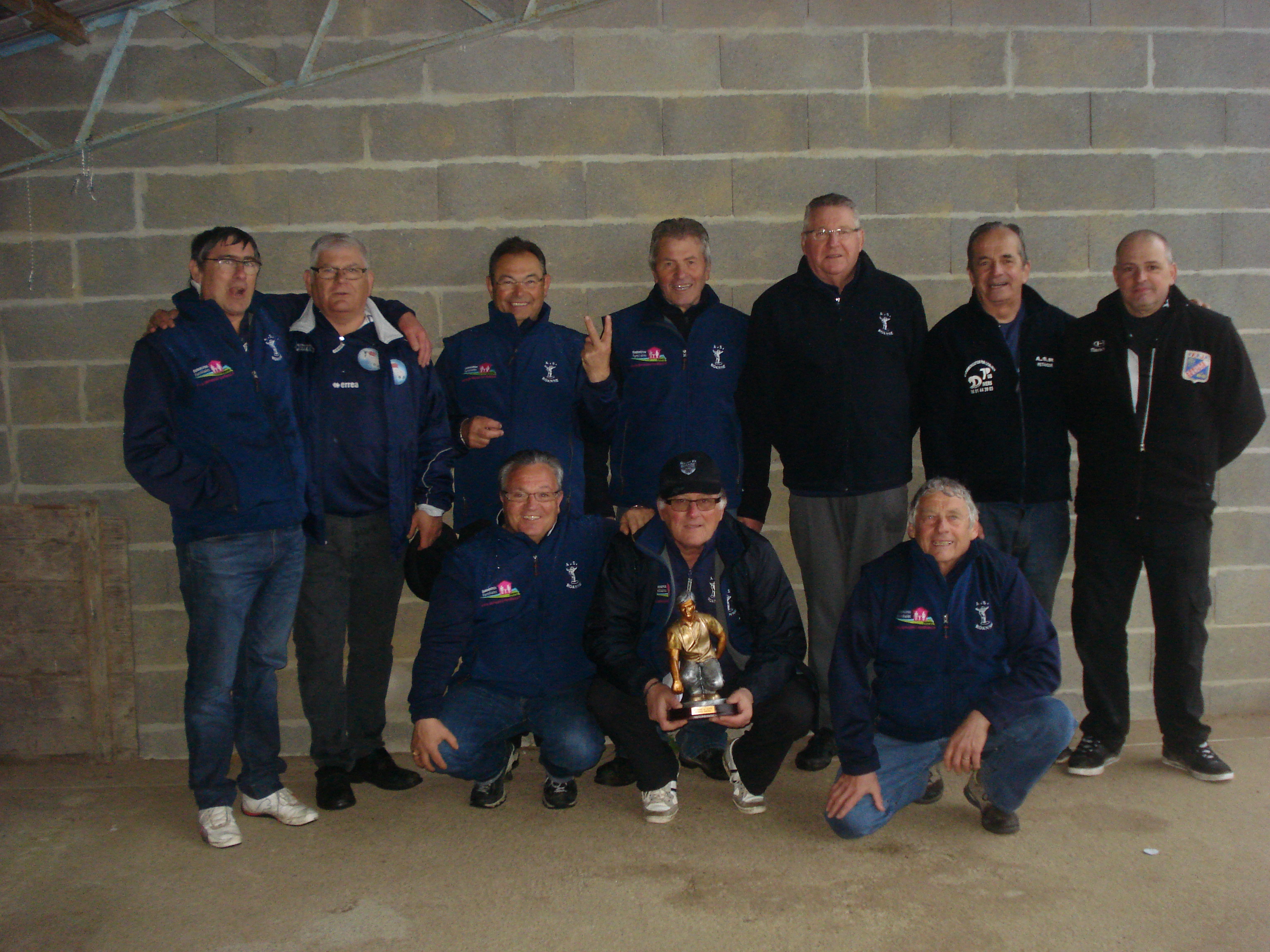 L'AS Roanne (double tenante du trophée - 2015 et 2016)