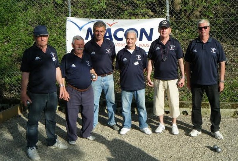 les vétérans de Macon Pétanque (1ere participation au Vétérans en Clubs)