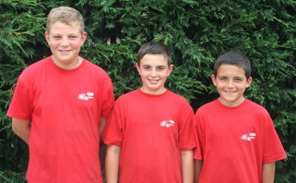 Pierre CHERVY - Lucas PARENT - Maxime PAUTONIER CHAMPIONS D'ALLIER CADETS 2010