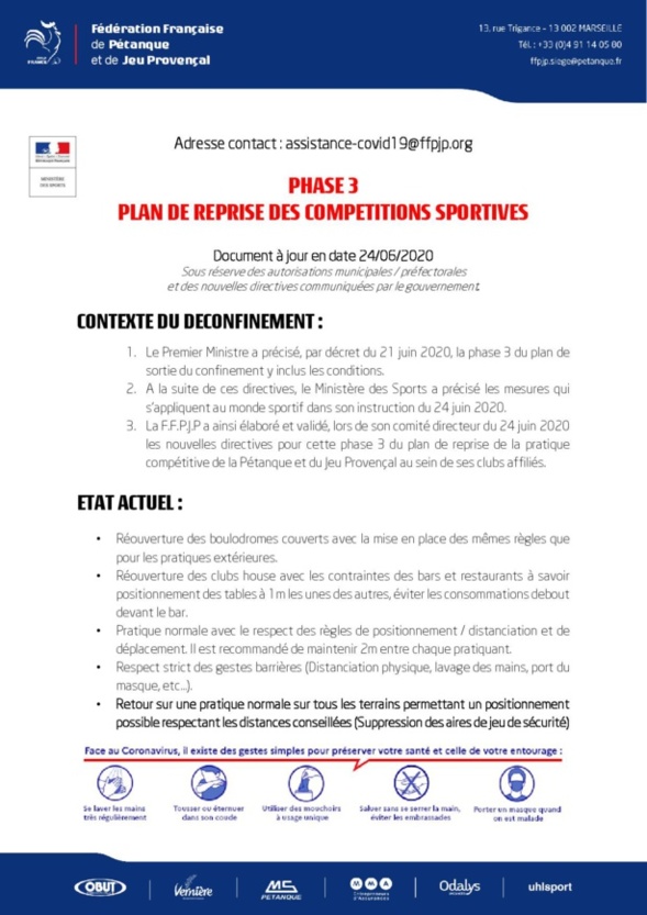Nouveau plan de reprise de la fédération. Nouveau plan de reprise de la fédération.