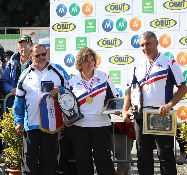Champion de France doublette mixte 2015. Champion de France doublette mixte 2015.