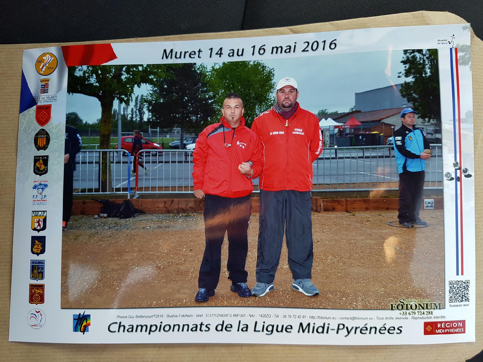 Résultat du championnat de ligue à Muret.