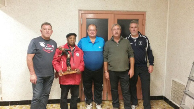 Les finalistes du A autour du président Les finalistes du A autour du président