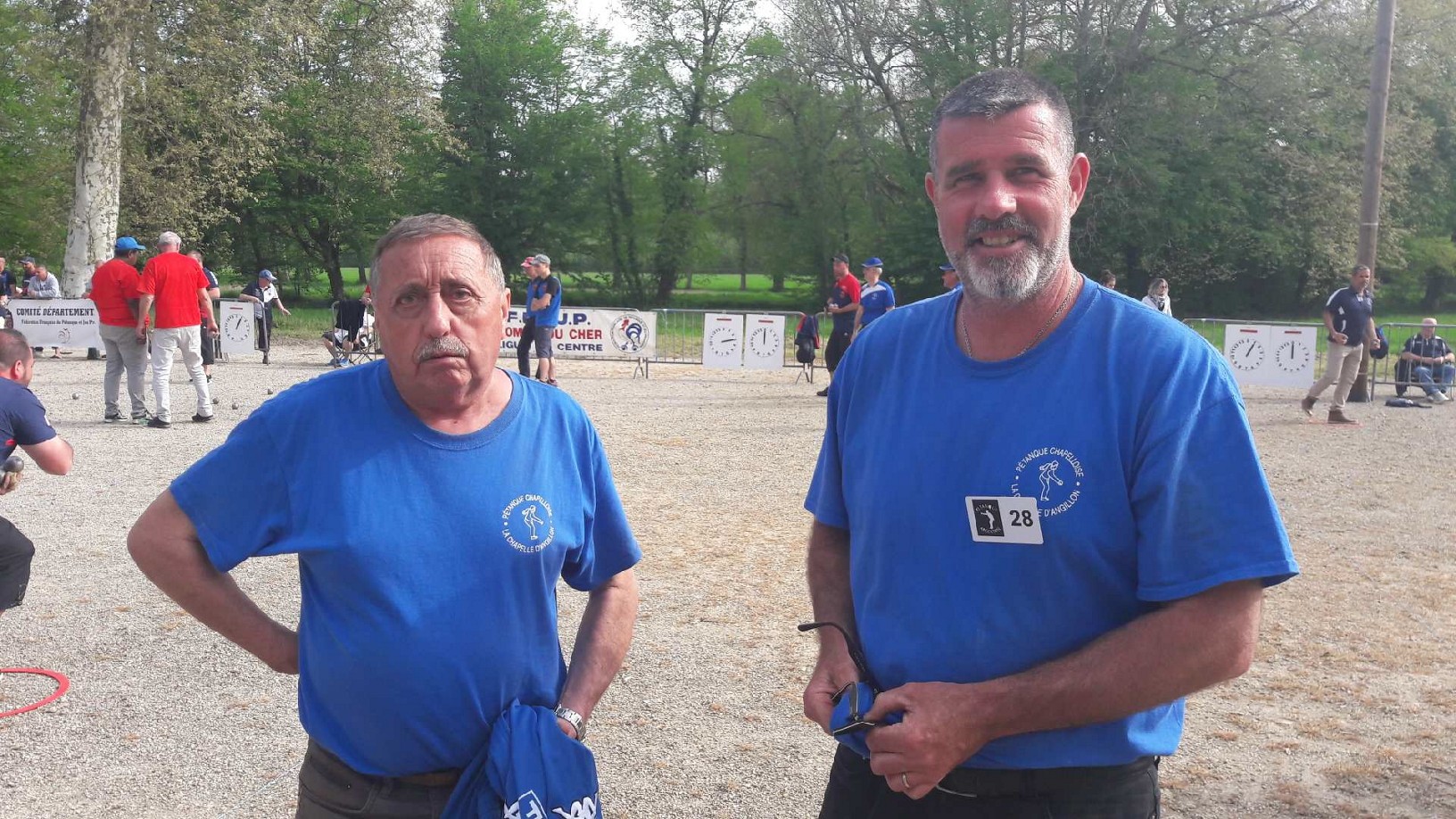 Nos champions dans le carre d'honneur en huitième de finale