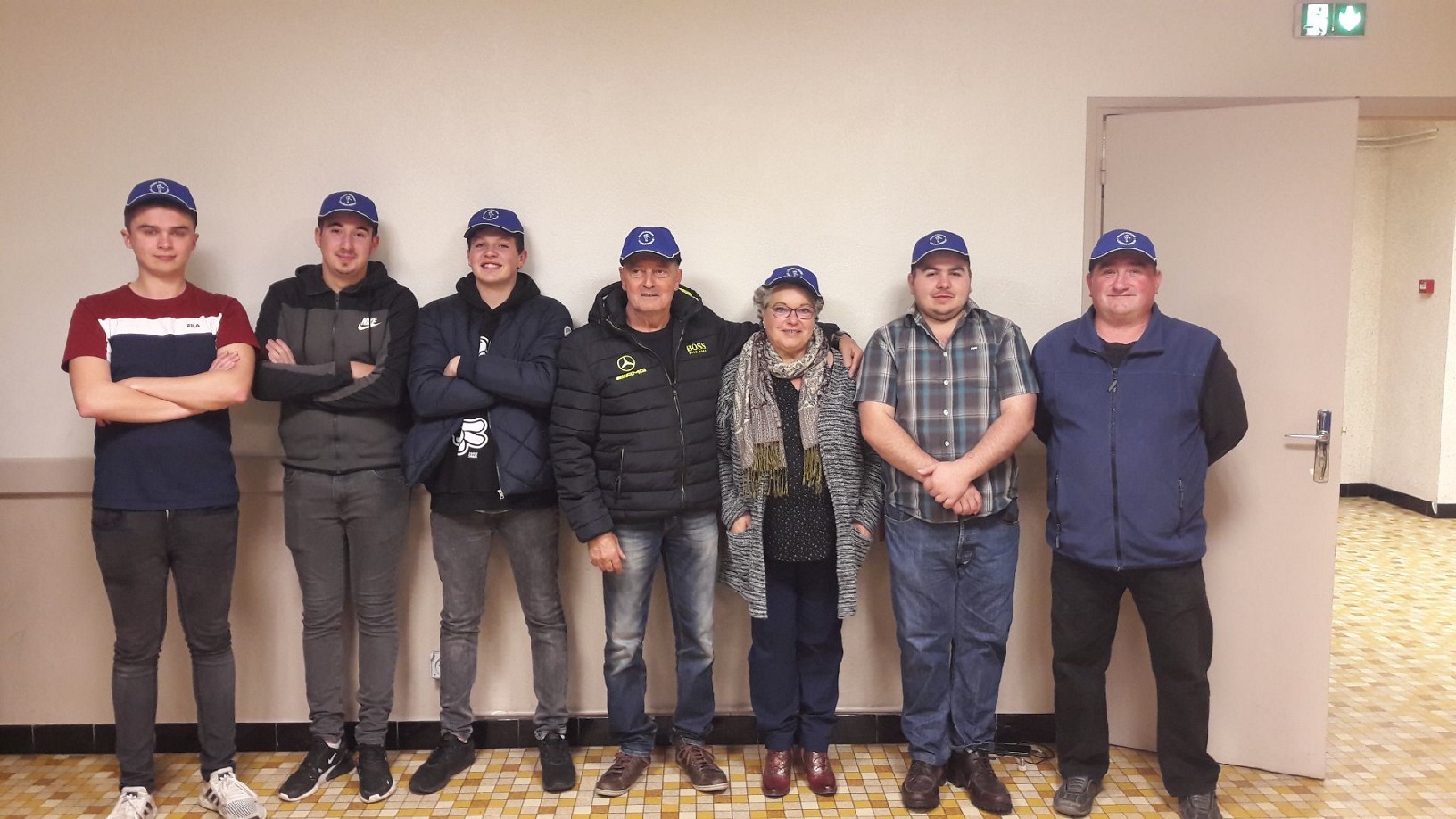 De gauche à droite Vivien Lamaire , Lucas Pazour , Matthéo Zanchetta , Bruno Depardieu (mutation) , Jocelyne Depardieu (mutation) , David Jean-pierre , Christophe carre (mutation) De gauche à droite Vivien Lamaire , Lucas Pazour , Matthéo Zanchetta , Bruno Depardieu (mutation) , Jocelyne Depardieu (mutation) , David Jean-pierre , Christophe carre (mutation)