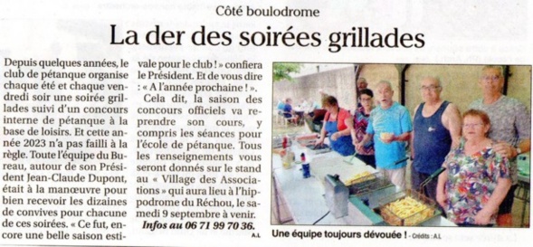 articles presse soirées grillades articles presse soirées grillades