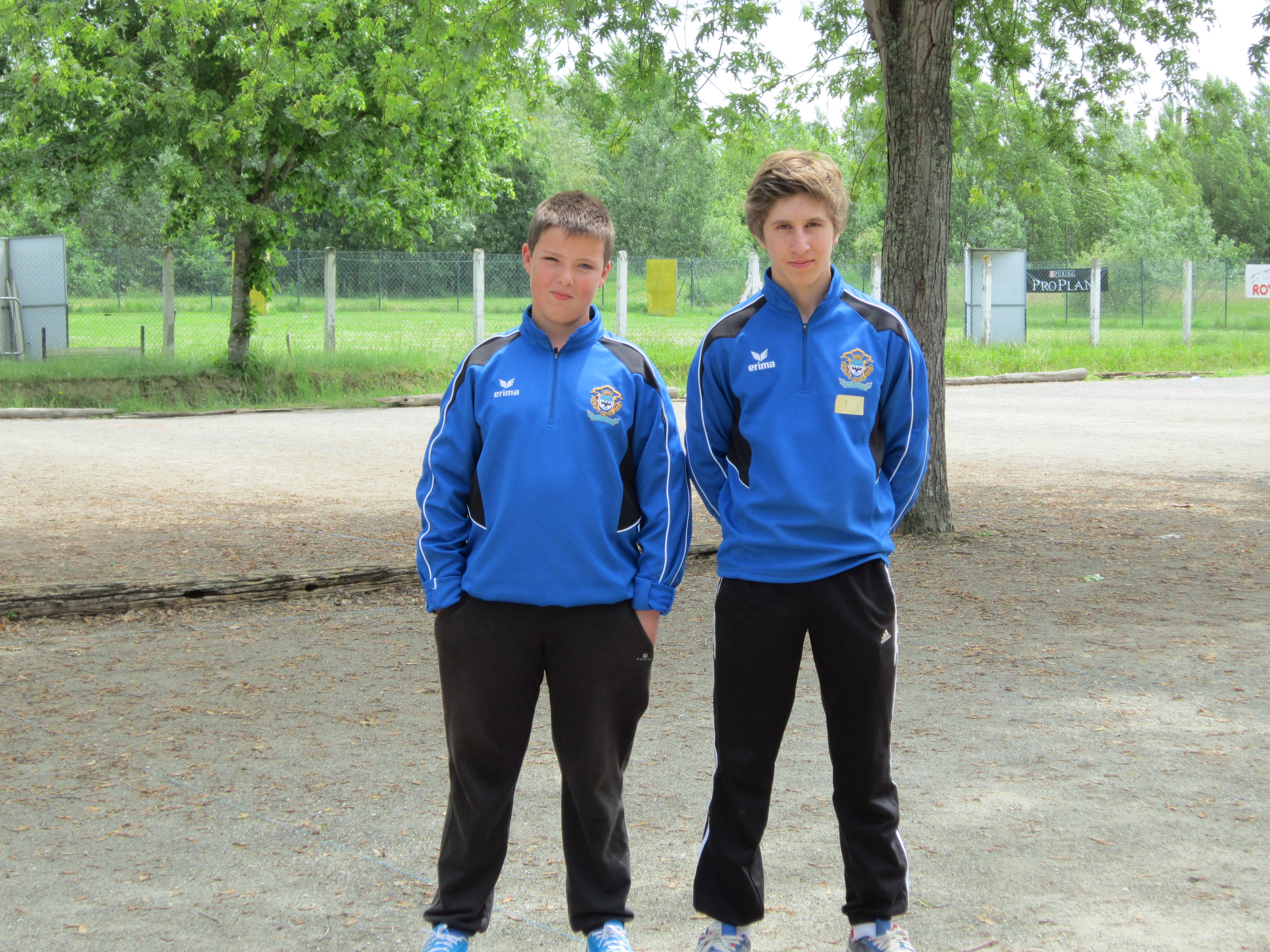 antoine et kevin 1/8 de finaliste doublettes cadets