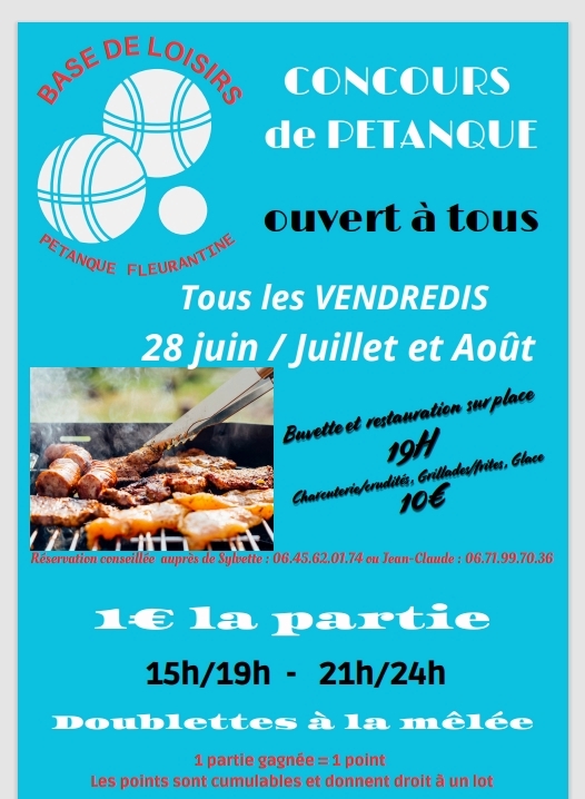 Soirées pétanque soirs d'été 2024