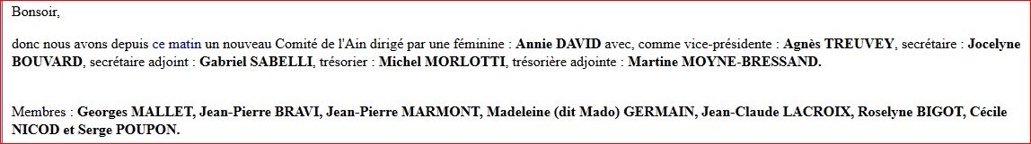 Congrès de l' Ain  26 Nov et 18 Décembre 2016 .  Congrès de l' Ain  26 Nov et 18 Décembre 2016 .