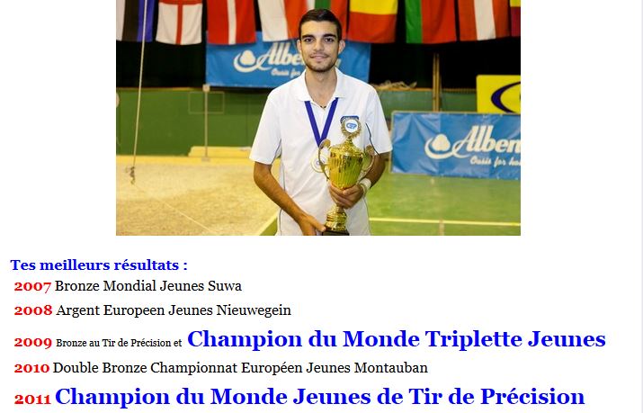 Diégo au boulodrome " Paco Gutierrez " à Trévoux . Diégo au boulodrome " Paco Gutierrez " à Trévoux .