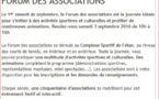Forum des Associations et  compte rendu N: 10 .