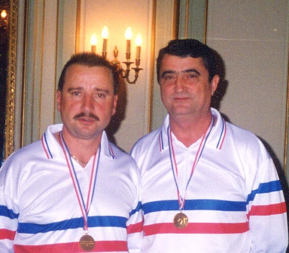 Gérard LAGARDE et Jean-Pierre FALGAYRAC Champions de France 1992 Jeu Provençal