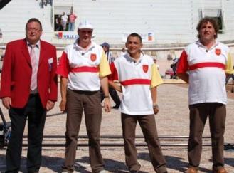Christian avec ses anciens partenaires de Gaillac