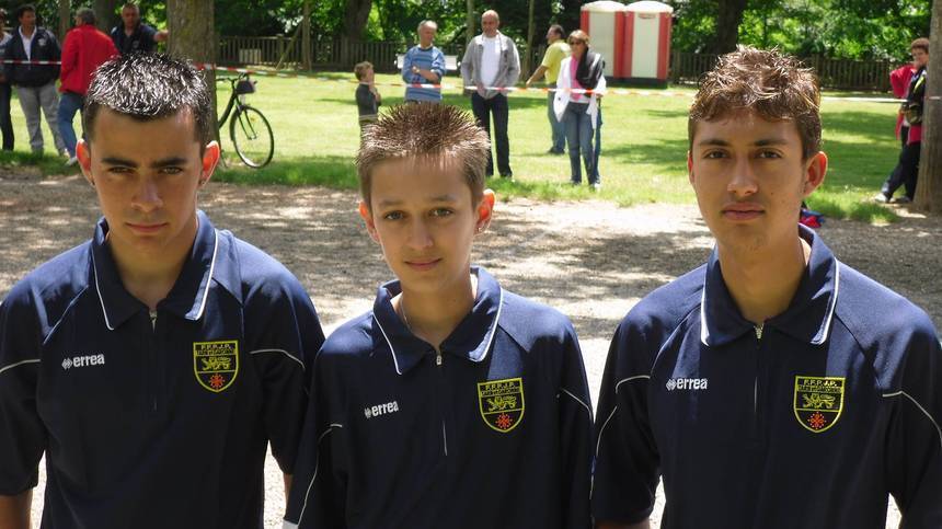 Les juniors des Player's (Florian Vaccaro, Dylan Samara et John Kyriazides)