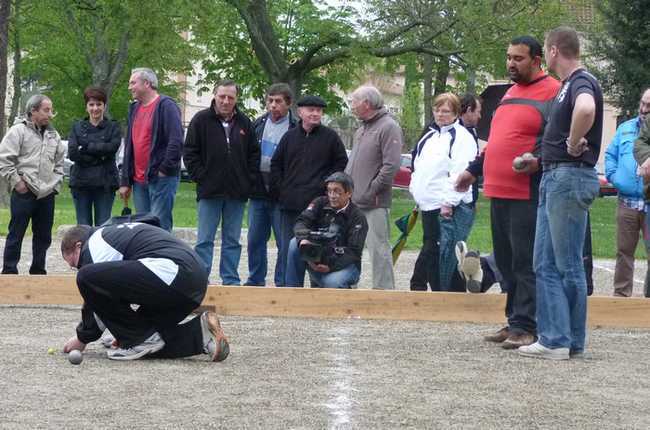 Un point très disputé de la finale Un point très disputé de la finale