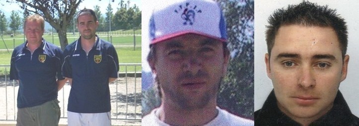 David Rougé et Loïc Lavilledieu du Pont Neuf Moissac (82) et Frédéric Péré et Stessi Sagrafena de Tarbes Courte Boule (65), qualifiés pour le CF
