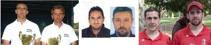Les adversaires des Player's (de gauche à droite)  : Pawlowski Nicolas, Boyer Didier, Delaurier Philippe, Gauthier Sylvain, Trouillet Fabien et Faure Benoît