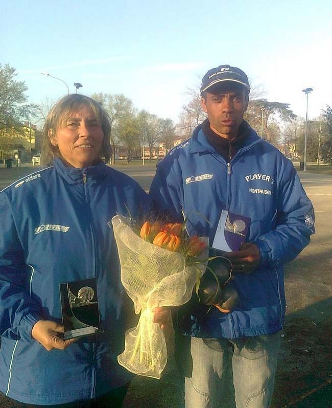 Chantal et Rachid récompensés de leur titre départemental Chantal et Rachid récompensés de leur titre départemental
