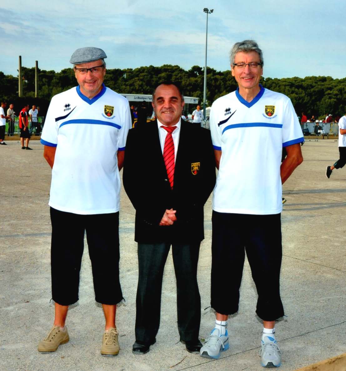 Christian et Guy avec leur délégué (Philippe Py) Christian et Guy avec leur délégué (Philippe Py)