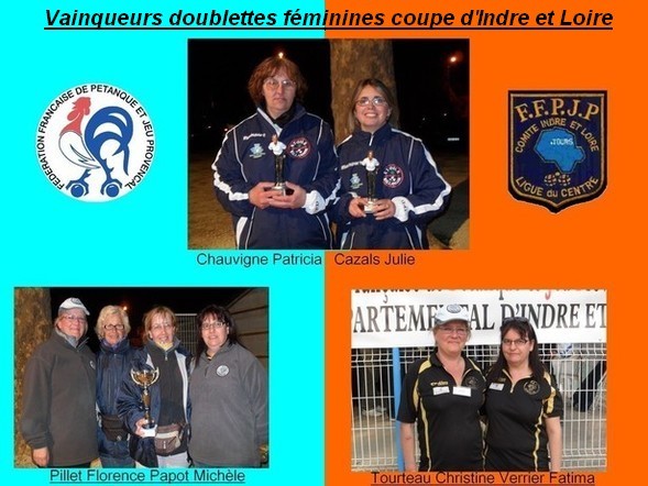 Nos féminines  et la coupe d’Indre et Loire.