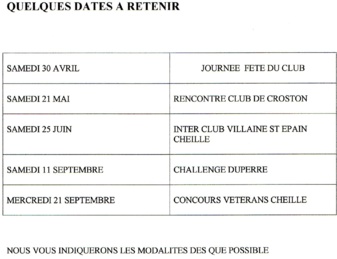 VIE DU CLUB