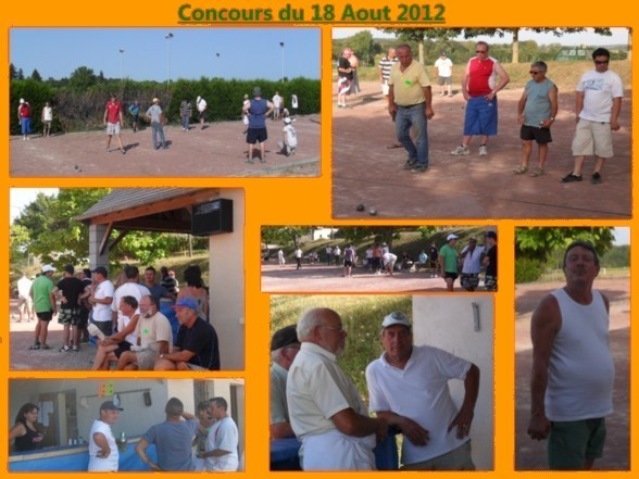 Un soleil de plomb contre les boules en fer.